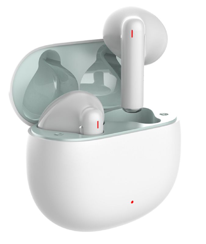 ETEK Ultraleichte Bluetooth 5.4 kabellose Ohrhörer Ergonomische TWS-Ohrhörer F13 Lautsprecher 30mAh+200mAh Akku Schwarz Weiß