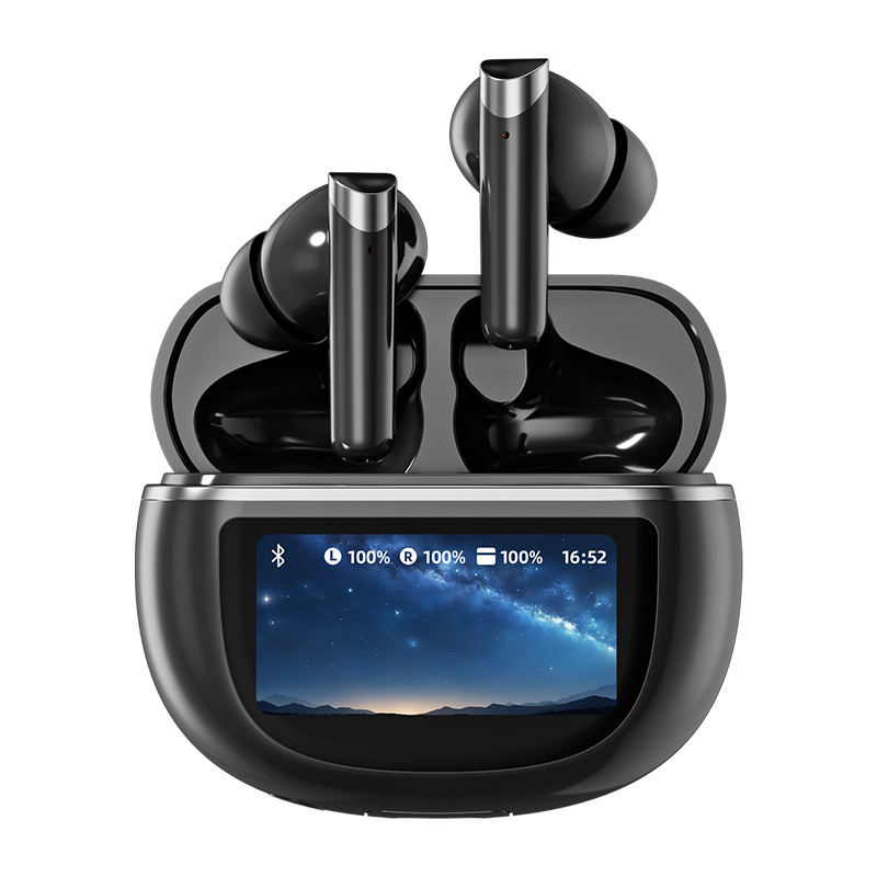 Wireless Earphones Bluetooth 5.4 Touch-Control ANC Earphone 500mAh Schnellladung TWS Schwarz Weiß