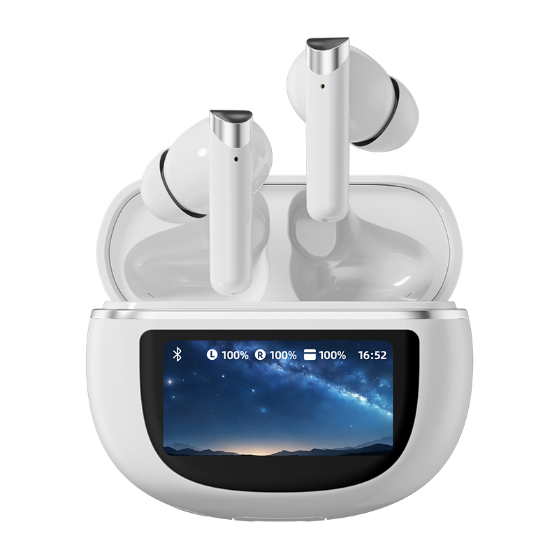 Wireless Earphones Bluetooth 5.4 Touch-Control ANC Earphone 500mAh Schnellladung TWS Schwarz Weiß