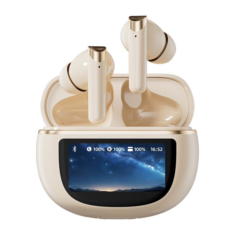 Wireless Earphones Bluetooth 5.4 Touch-Control ANC Earphone 500mAh Schnellladung TWS Schwarz Weiß