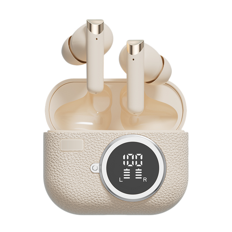 Kabellose Ohrhörer Bluetooth 5.4 ANC-Kopfhörer F10 Lautsprecher 300mAh Case Typ-C Schnellladung Brauner Teint Grün