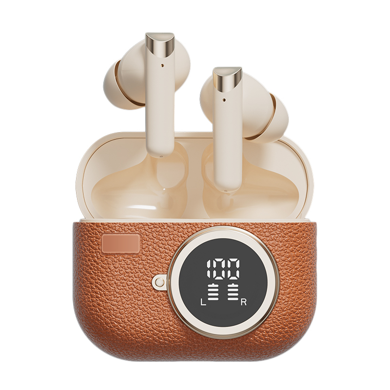 Kabellose Ohrhörer Bluetooth 5.4 ANC-Kopfhörer F10 Lautsprecher 300mAh Case Typ-C Schnellladung Brauner Teint Grün
