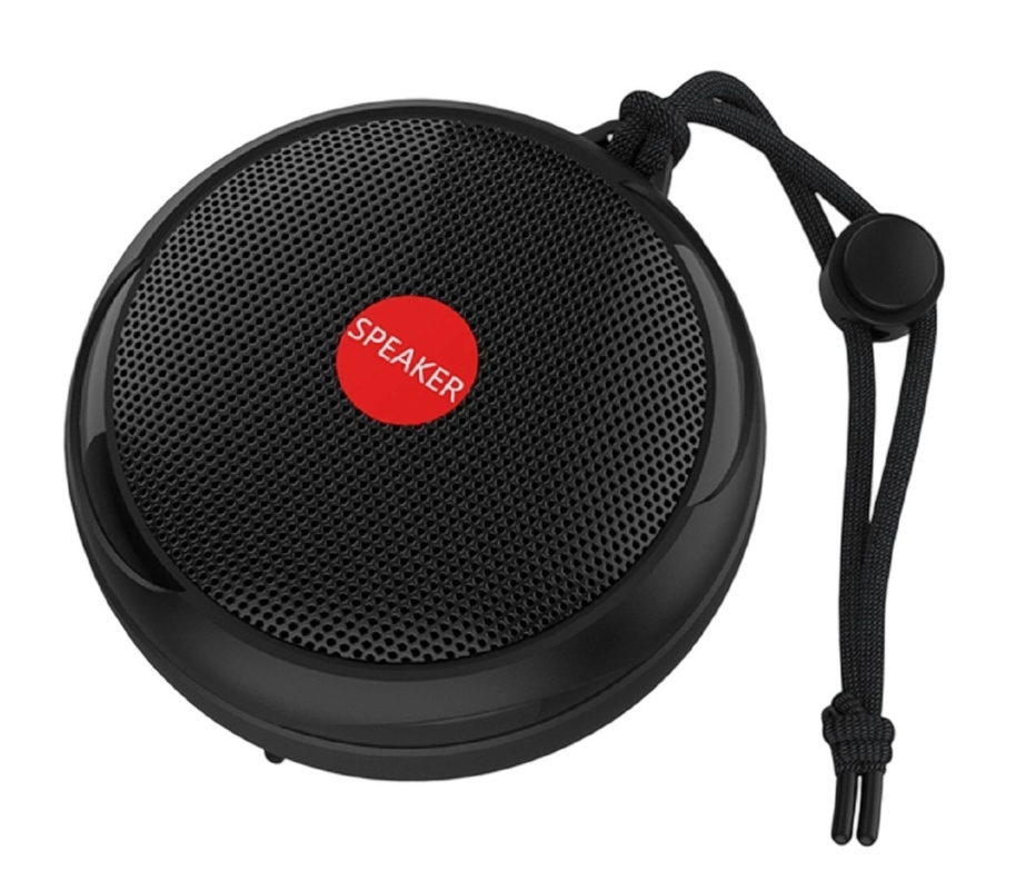 Tragbarer Bluetooth 5.3 Lautsprecher mit IPX7 Wasserdichtigkeit, 52mm Treiber, 3W Ausgangsleistung, Typ-C Schnelllade-Lautsprecher (Schwarz/Rot/Blau/Grün)