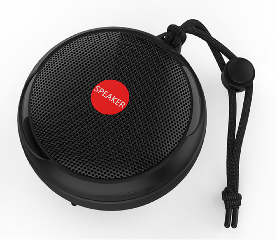 Tragbarer Bluetooth 5.3 Lautsprecher mit IPX7 Wasserdichtigkeit, 52mm Treiber, 3W Ausgangsleistung, Typ-C Schnelllade-Lautsprecher (Schwarz/Rot/Blau/Grün)