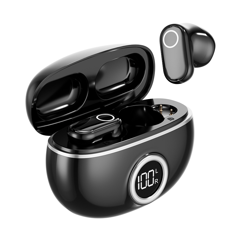 ETEK Vergoldeter Bluetooth 5.4 TWS-Kopfhörer mit F10, 25mAh Ohrhörerzelle + 230mAh Ladecase (Schutzplatine), 2-3 Stunden Gesprächszeit.