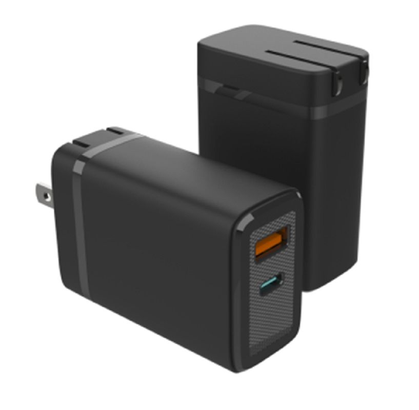 ETEK GaN Technologie ermöglicht effizientes Schnelltelefonladegerät Intelligente Stromzuteilung über zwei Ports 1 USB-C + 1 USB-A