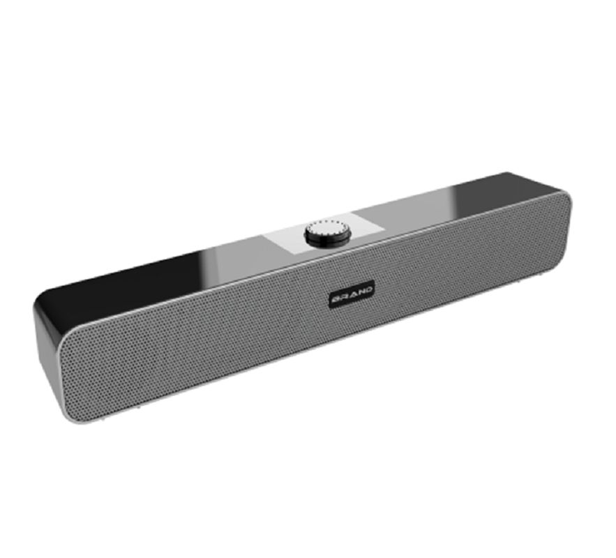 Ultra-schlanke USB-Soundbar mit Dual 2-Zoll-Treiber 3W*2 Stereo Plug-and-play 55mm schlankes Profil