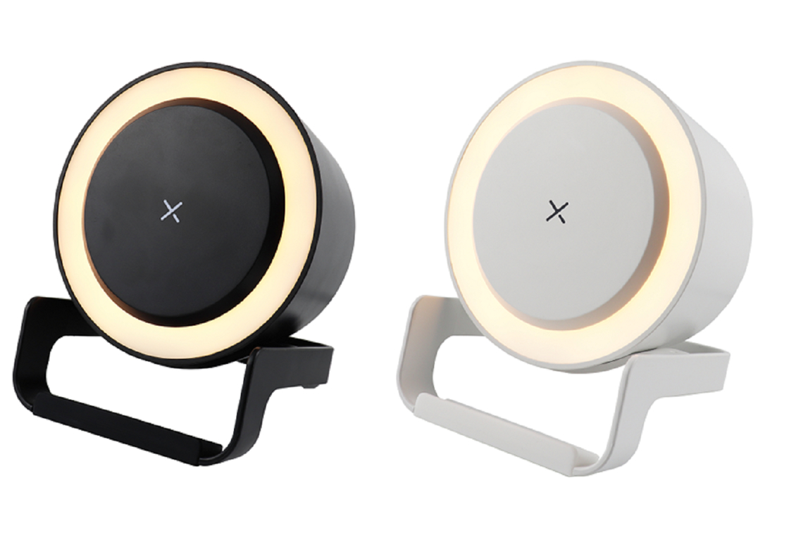 5W Bluetooth 5.3 Lautsprecher mit RGB-Touch-Licht, 57-mm-Treiber, ABS+Silikon-Konstruktion, Typ-C Wireless Charging