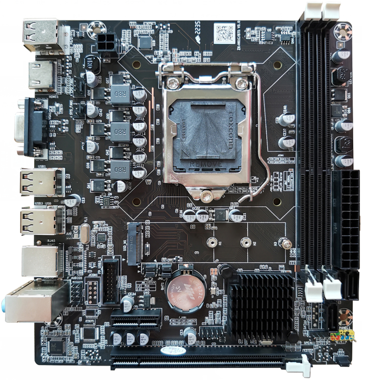 ETEK-Mainboard mit Dual-Channel DDR3 1066/1333 SDRAM bis zu 8GB, inklusive PCIe-Steckplätze, M.2-Speicher, mehrere SATA- und USB-Anschlüsse