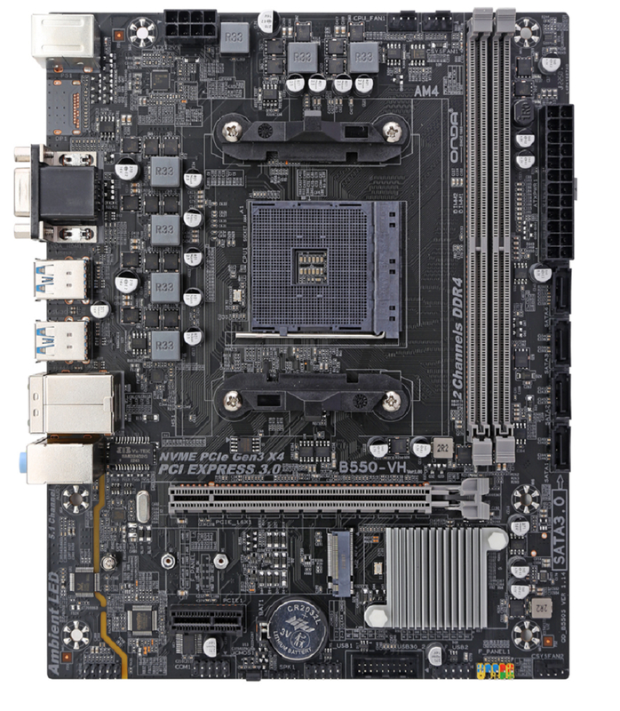ETEK AM4 Socket Micro-ATX-Mutterplatte für AMD Ryzen-CPUs Doppelkanal DDR4 3600MHz PCIe 4.0*16