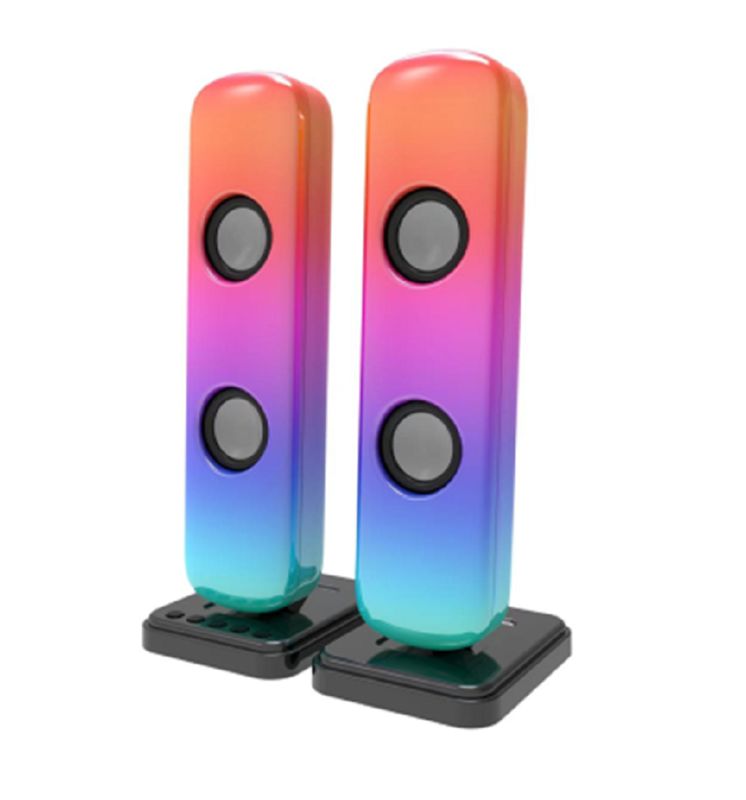 ETEK Soundbar liefert 5W*4 RMS-Ausgang über zwei 2-Zoll-Treiber, die 35Hz-16KHz-Frequenz abdecken