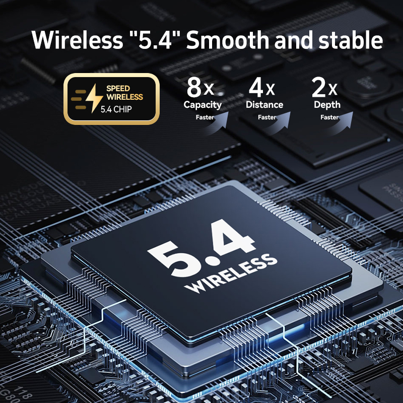 ETEK ANC Bluetooth 5.4 Wireless-Kopfhörer mit Geräuschunterdrückung, Bluetrum BB5696A, 2-3 Stunden Spielzeit, Ladefach enthalten