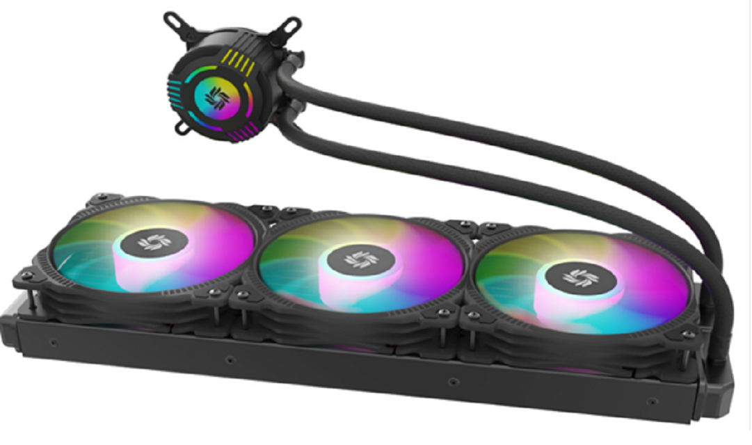 360mm ARGB AIO Flüssigkeitskühler, runder Wasserblock, 36027 Radiator, PWM-Lüfter 1800 U/min, LGA1700/AM5, Benutzerdefiniertes Logo