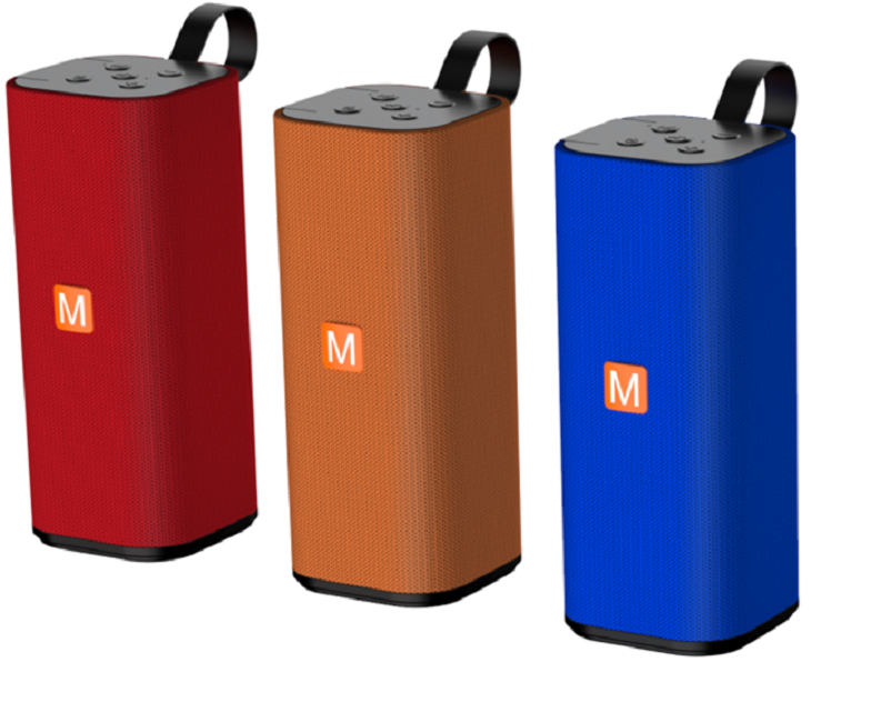 6W tragbarer Bluetooth-Lautsprecher, ABS+Stoff, Jie Li Chip, TF/FM/AUX/USB, Freisprechfunktion, 1200mAh Akku