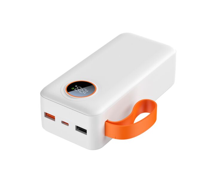 30000mAh PD 22,5W Power Bank,Dreifach-A-Polymerzellen (10000mAh*3), USB-C und USB-A, 147*68*43mm, Schwarz/Weiß