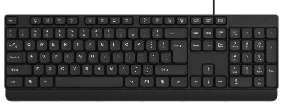 Kabelgebundene Tastatur und Maus Combo, 104 Tasten, wasserdicht, 1200 DPI, USB Plug-and-Play, für Büros, Schulen