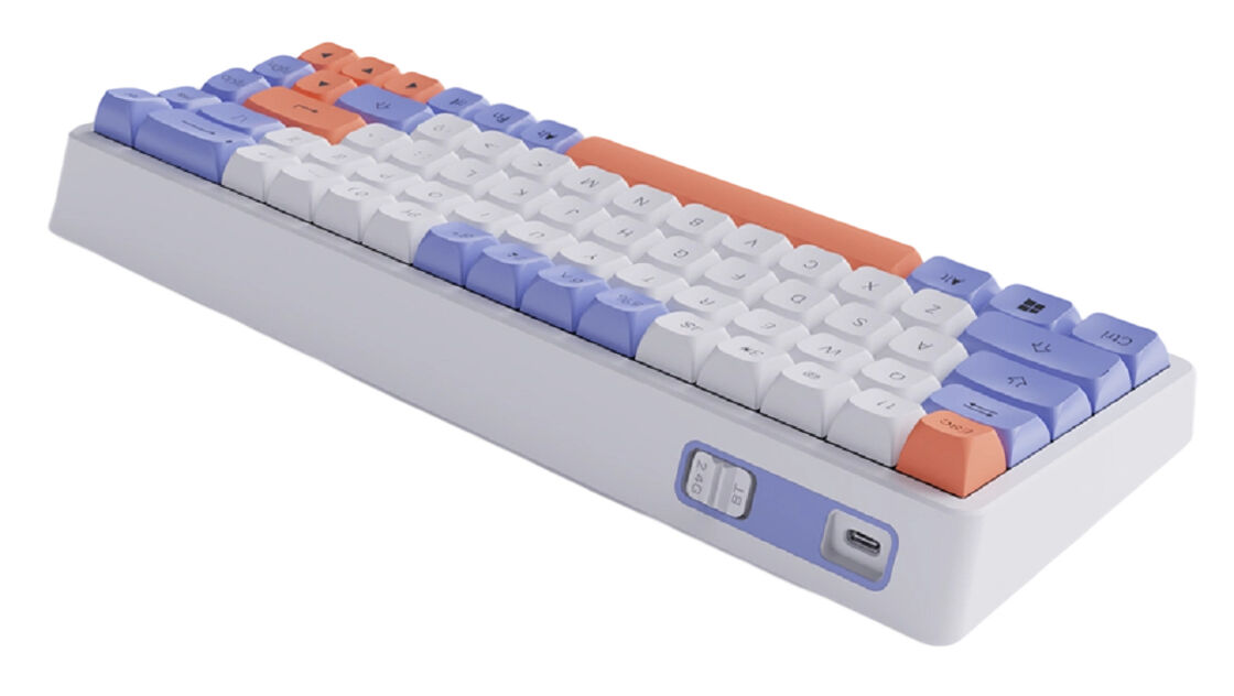 Hot-Swappable RGB Mechanische Tastatur, ABS-Gehäuse, Double-Shot-Tastenkappen, 3000mAh, Full-N-Key-Rollover