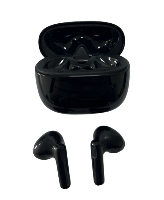TWS-Ohrhörer mit 300mAh Ladecase, TWS Bluetooth 5.3 Ohrhörer, F10-Treiber, 5 Stunden Spielzeit, Typ-C-Aufladung, 30+300mAh, Schwarz