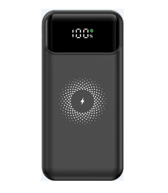 20000mAh Power Bank, PD 22,5W, 15W drahtlos, Dual Typ-C/USB, schlank