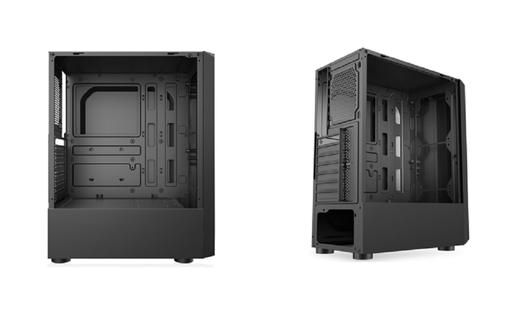 ATX Mid-Tower Gaming Case mit gehärtetem Glas, anpassbarem RGB-Frontlicht und 7 Erweiterungsslots
