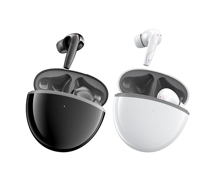 ANC TWS-Ohrhörer, MEMS-Mikrofon, F13-Verbunddiaphragma, Typ-C, 200mAh-Gehäuse, Schwarz/Weiß