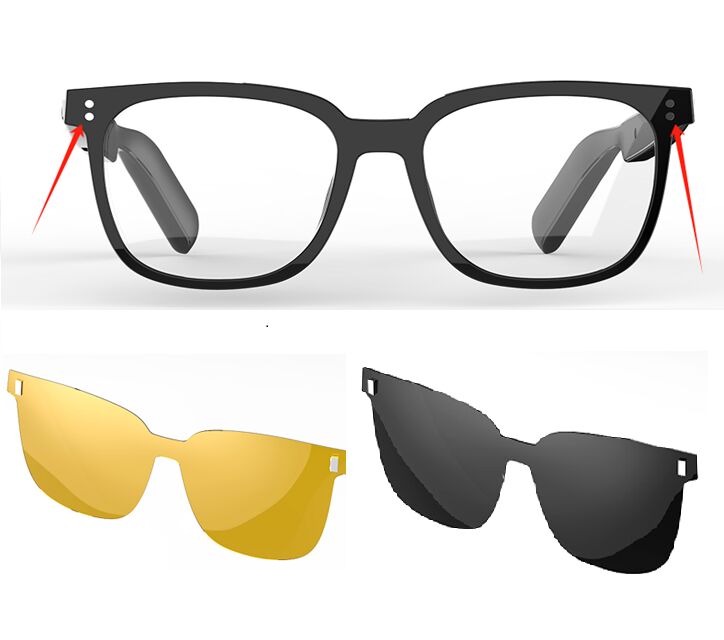 Bluetooth-Audio-Sonnenbrille, MEMS-Mikrofon, Typ-C, 40 g Leichtgewicht