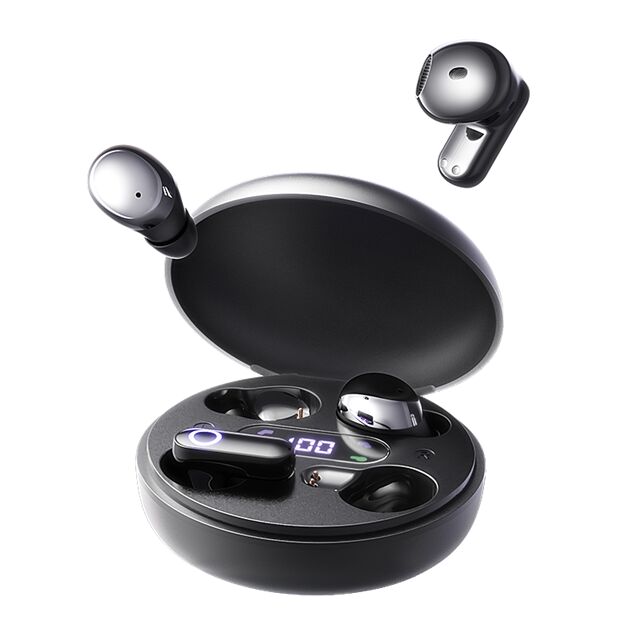 TWS Bluetooth 6,0 Ohrhörer, 12mm Fahrer, 4,5 Stunden Spielzeit, USB-C Ladekast