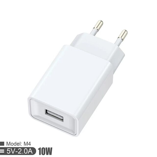 10W QC Europäisches Wandladegerät,5V/2A, kompakte Größe, Schwarz/Weiß, Farbbox