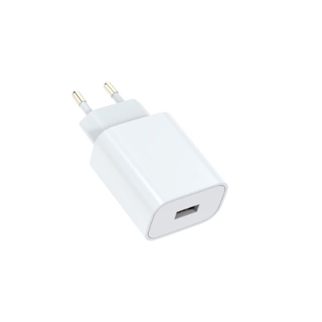 QC 18W USB-A Schnellladegerät, US-Stecker, Multi-Spannungs-Ausgang, Kompakte PE-Verpackung