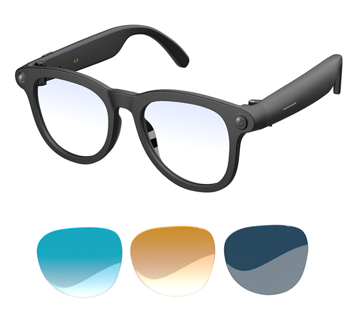 Bluetooth 6.0 Smart Sonnenbrille mit Kamera und Echtzeitübersetzung, Typ-C wiederaufladbar
