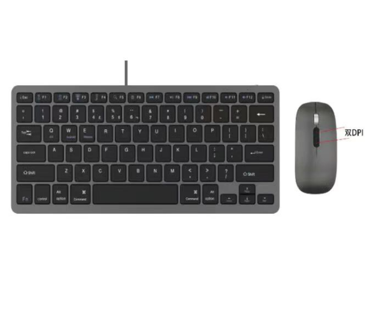 Slim Metal BT Dual-Mode Combo, 78-Taste + Rollmaus, Typ C wiederaufladbar