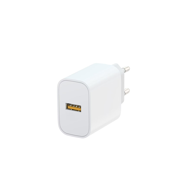 US-Ladegerät, 12 W, 5 V/2,4 A, Ausgang AC100–240 V, Weitspannungsbereich, Weiß