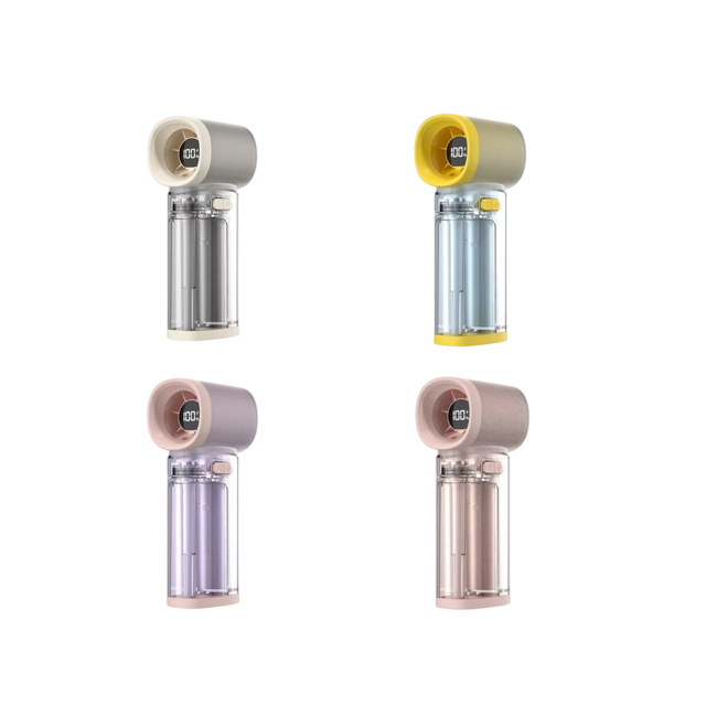 3000 mAh tragbarer Nebelventilator, 40 ml Tank / 8 W Dual-Kühlung, Typ-C, Schnellladung, 4 Farben