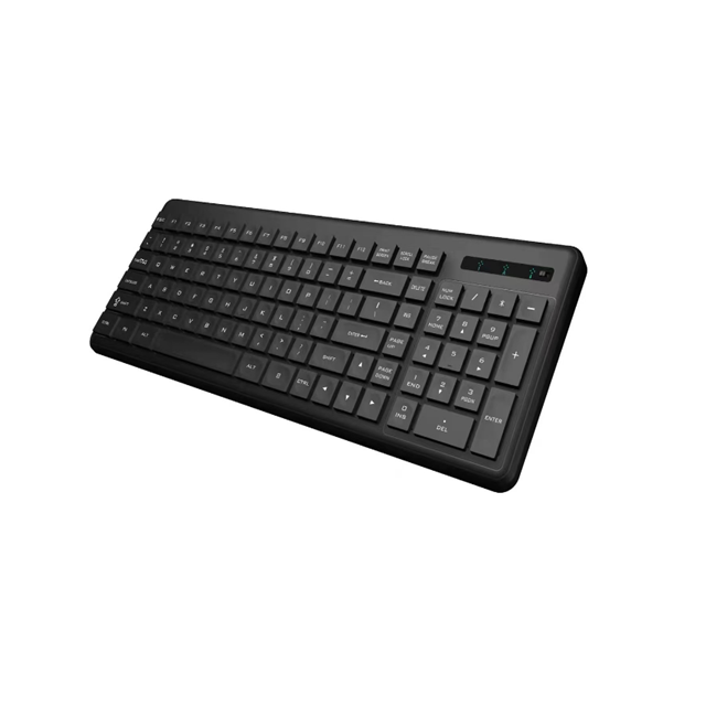 Wiederaufladbare 2.4G Bluetooth-Tastatur 89 Tasten Wasserdicht ABS Typ-C 500mAh Schwarz Mehrsprachig
