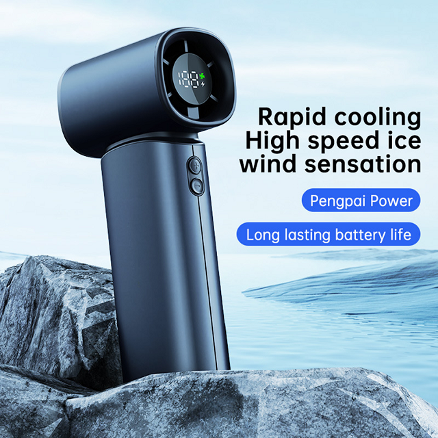 3600mAh Handheld-Ventilator 19000 U/min 100 Gänge Geschwindigkeitsregelung 12W Tragbarer Mini-Ventilator ABS Lanyard USB-Aufladung