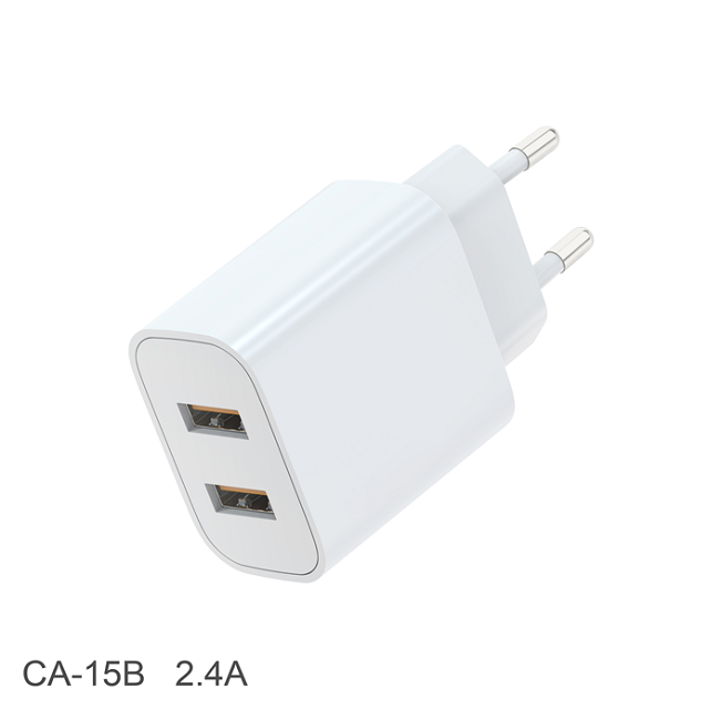 12W EU-Stecker 5V 2.4A Netzteil Farbkarton, Weiß