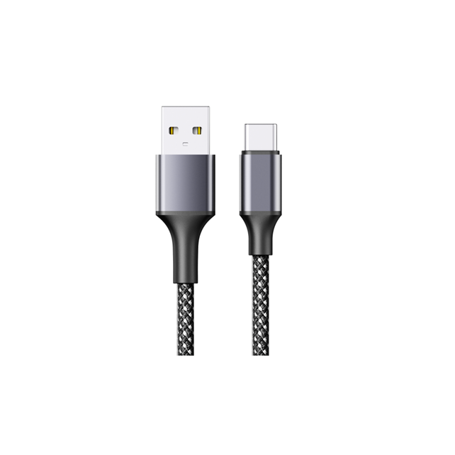 USB2.0 magnetisches einziehbares Schnellladekabel, Typ-C auf A, 3A/480Mbps, 1M geflochten