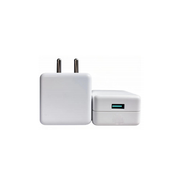 18W Max Fast Wall Charger, ABS Housing White Power Adapter, 5V3A/9V2A/12V1.5A Output, Multi Safety Protection